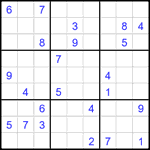 Судоку 9х9 #2171 трудный