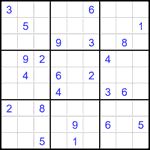 Судоку 9х9 #2177 трудный