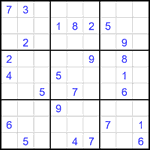 Судоку 9х9 #2127 очень трудный