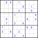 Судоку 9х9 #2129 очень трудный