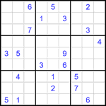 Судоку 9х9 #2131 очень трудный