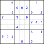 Судоку 9х9 #2132 очень трудный