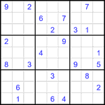 Судоку 9х9 #2133 очень трудный