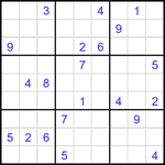 Судоку 9х9 #2135 очень трудный