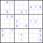 Судоку 9х9 #2142 очень трудный