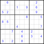 Судоку 9х9 #2149 очень трудный