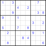 Судоку 9х9 #2151 очень трудный