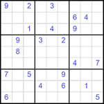 Судоку 9х9 #2156 очень трудный