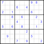 Судоку 9х9 #2159 очень трудный