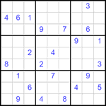 Судоку 9х9 #2161 очень трудный