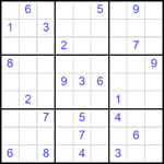 Судоку 9х9 #2167 очень трудный