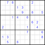 Судоку 9х9 #2170 очень трудный