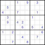 Судоку 9х9 #2172 очень трудный