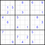 Судоку 9х9 #2174 очень трудный