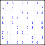 Судоку 9х9 #2213 легкий