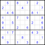 Судоку 9х9 #2214 легкий