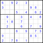 Судоку 9х9 #2216 легкий