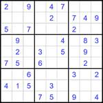 Судоку 9х9 #2222 легкий
