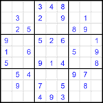 Судоку 9х9 #2223 легкий