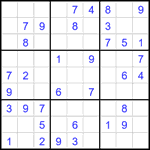 Судоку 9х9 #2227 легкий