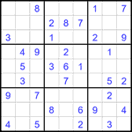 Судоку 9х9 #2228 легкий