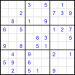Судоку 9х9 #2233 легкий