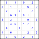 Судоку 9х9 #2234 легкий