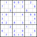 Судоку 9х9 #2238 легкий