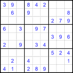 Судоку 9х9 #2243 легкий