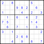 Судоку 9х9 #2246 легкий