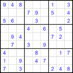 Судоку 9х9 #2247 легкий