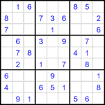 Судоку 9х9 #2250 легкий