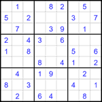 Судоку 9х9 #2252 легкий