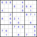 Судоку 9х9 #2255 легкий