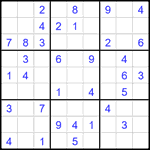 Судоку 9х9 #2256 легкий