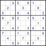 Судоку 9х9 #2257 легкий