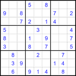 Судоку 9х9 #2259 легкий