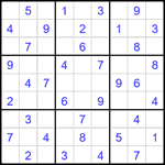 Судоку 9х9 #2261 легкий