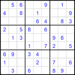 Судоку 9х9 #2263 легкий
