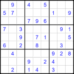 Судоку 9х9 #2264 легкий