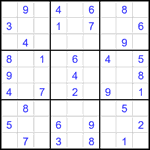 Судоку 9х9 #2268 легкий