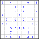 Судоку 9х9 #2269 легкий