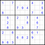 Судоку 9х9 #2270 легкий