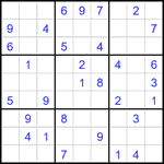 Судоку 9х9 #2181 средний