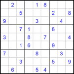Судоку 9х9 #2183 средний
