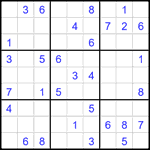 Судоку 9х9 #2184 средний