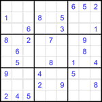 Судоку 9х9 #2185 средний