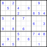 Судоку 9х9 #2189 средний