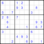 Судоку 9х9 #2190 средний