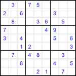 Судоку 9х9 #2191 средний